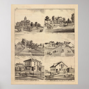 Gerichtsgebäude von Stillwater, Minnesota Poster