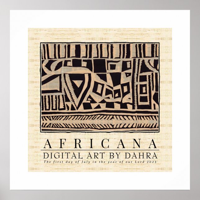 GERICHTSHAFRIKANISCHE POSTER (Vorne)