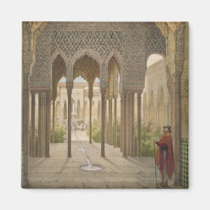 Gerichtshof der Löwen, Alhambra, Granada, 185 Magnet