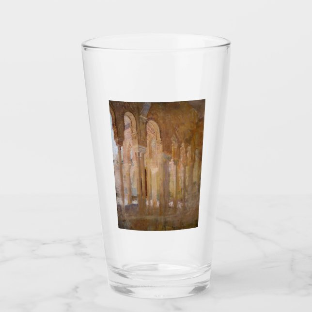 Gerichtshof der Löwen, Alhambra (von Henri Regnaul Glas (Vorderseite)