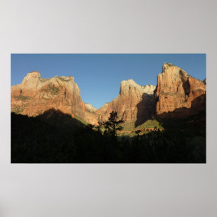 Gerichtshof der Patriarchen I im Zion-Nationalpark Poster