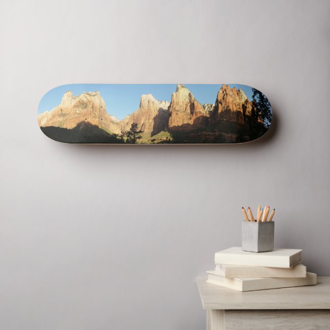Gerichtshof der Patriarchen I im Zion-Nationalpark Skateboard (Wandkunst (Horz))