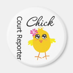Gerichtsschreiber-Küken Magnet