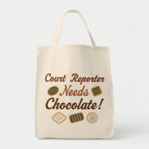 Gerichtsschreiber-Schokolade Tragetasche