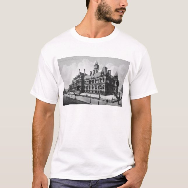 Gerichtssitzungs-Gerichte, Manchester, c.1910 T-Shirt (Vorderseite)