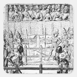 Gerichtsverfahren - Der Kampf Quadratischer Aufkleber