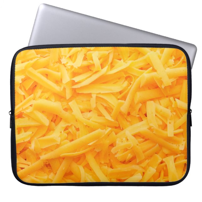 geriebener Cheddar-Käse Laptopschutzhülle (Vorderseite)