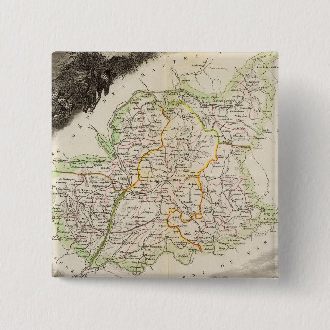 Geringe Alpen Button (Vorderseite)