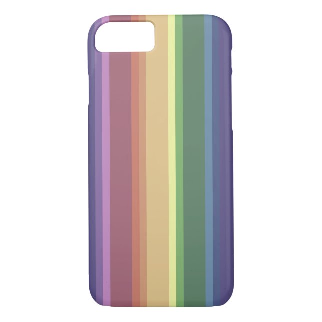 Geringe Regenbogenstreifen Case-Mate iPhone Hülle (Rückseite)