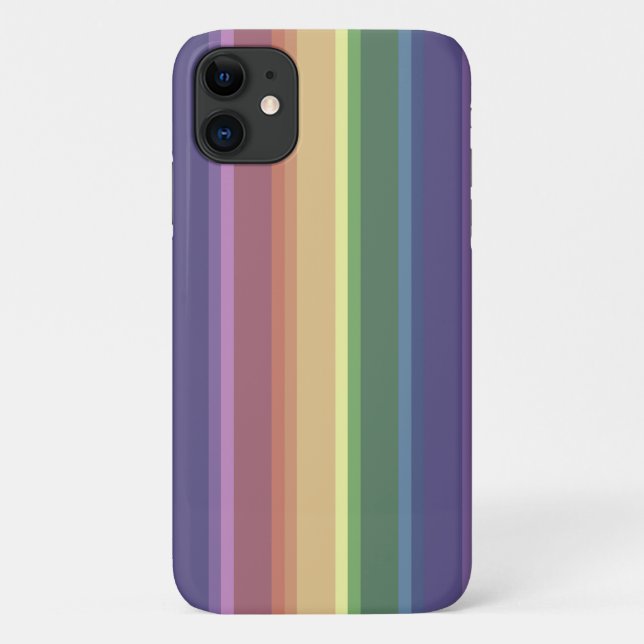 Geringe Regenbogenstreifen Case-Mate iPhone Hülle (Rückseite)