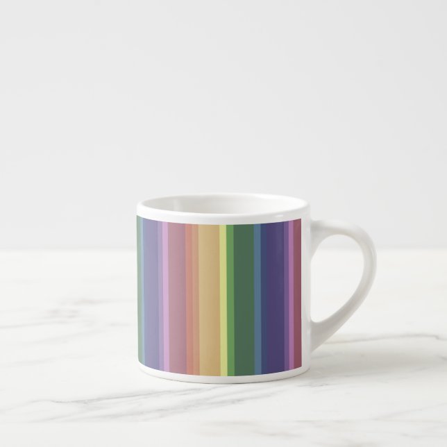 Geringe Regenbogenstreifen Espressotasse (Rechts)
