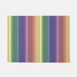 Geringe Regenbogenstreifen Fußmatte