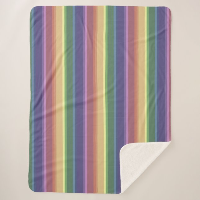 Geringe Regenbogenstreifen Sherpadecke (Vorderseite)