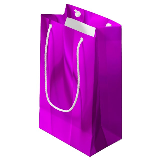Geringere Lila Farbe Kleine Geschenktüte (Vorderseite Schrägansicht)
