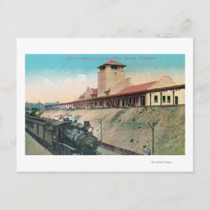 Geringere Sicht auf das große nördliche Depot und  Postkarte