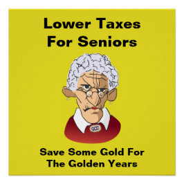 Geringere Steuern für Senioren Poster