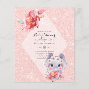GERINGES BUDGET Elephant BABY MIRL SHOWI laden ein