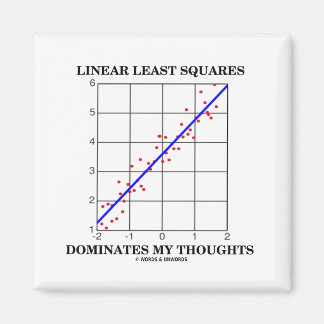 Geringste Quadrate dominieren meine Gedanken Magnet