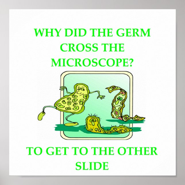 GERM BIOLOGY RESEARCH JOKE POSTER (Vorne)