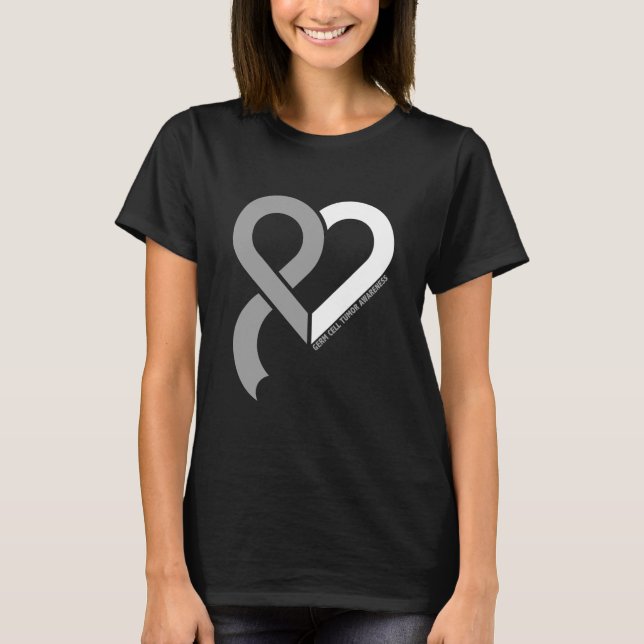 Germ Cell Tumor Awareness Brain Cancer Related T-Shirt (Vorderseite)