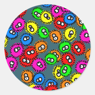 Germ Wallpaper Runder Aufkleber