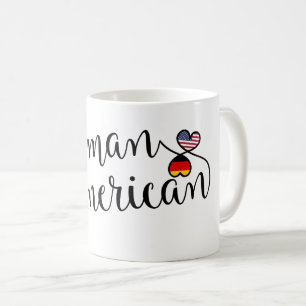 German American Entwined Hearts Tasse