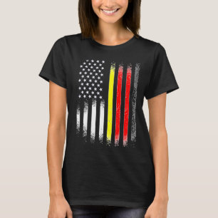 German American Patriot Ground Country USA Flaggen T-Shirt