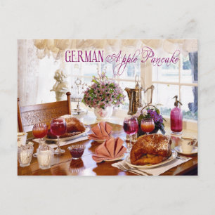 German Apple Pancakes Postkarte