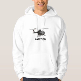 German Aviation Black Helicopter Hoodie