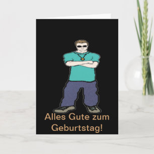 German birthday Card Karte