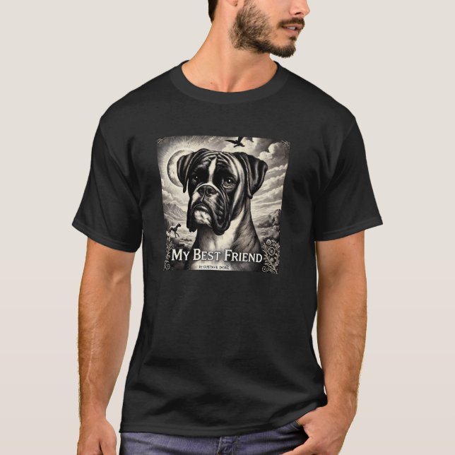 German Boxer Boxie Mom Dad Doggie Boxer Bulldog Do T-Shirt (Vorderseite)