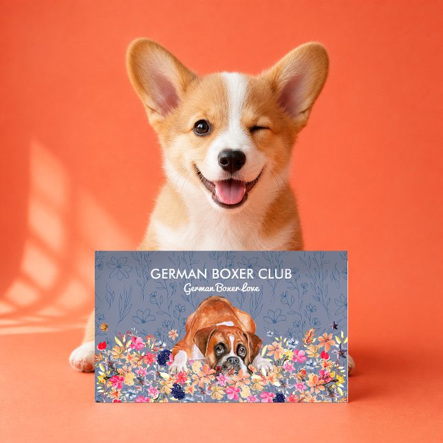 German Boxer Dog Visitenkarte (Von Creator hochgeladen)