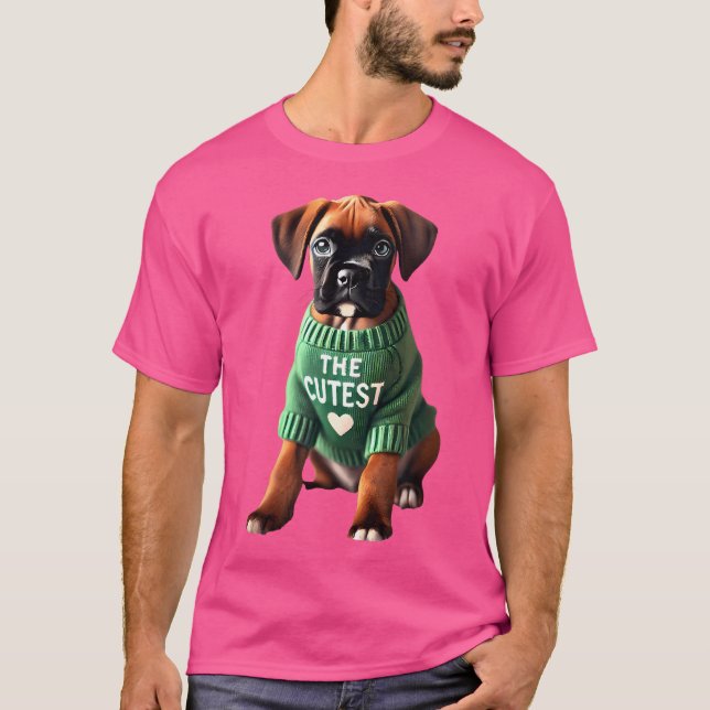 German Boxer Shirt Boxie Mama Vater Doggie Boxer B (Vorderseite)