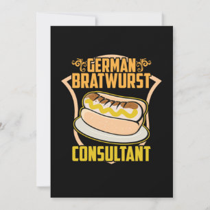 German Bratwurst Consultant Oktoberfest Bier Gesch Einladung