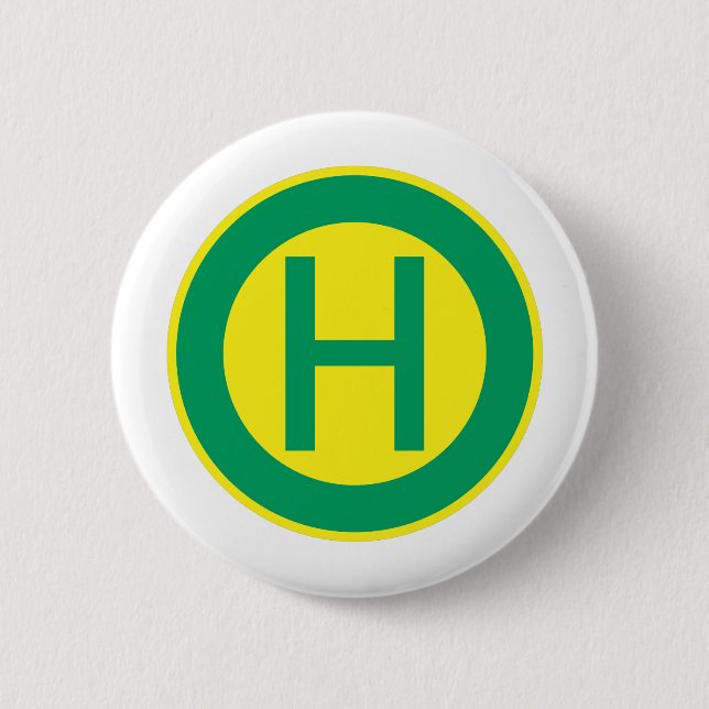 German Bus and Tram Stop sign Haltestelle Button (Vorderseite)