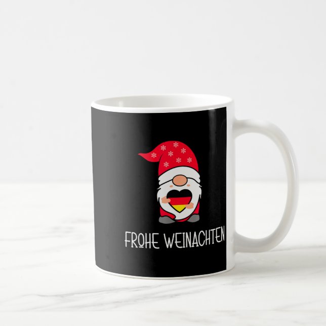 German Christmas Gnome Frohe Weinachten  Kaffeetasse (Rechts)