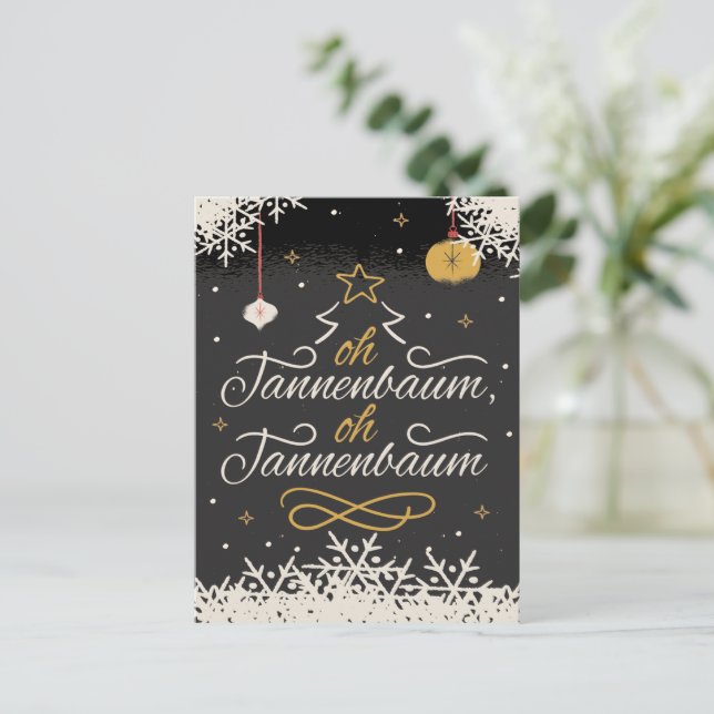 GERMAN CHRISTMAS HOLIDAY GREETING CARD FEIERTAGSPOSTKARTE (Stehend Vorderseite)
