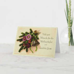 German Christmas, Weihnachtsfest Vintage Card Feiertagskarte