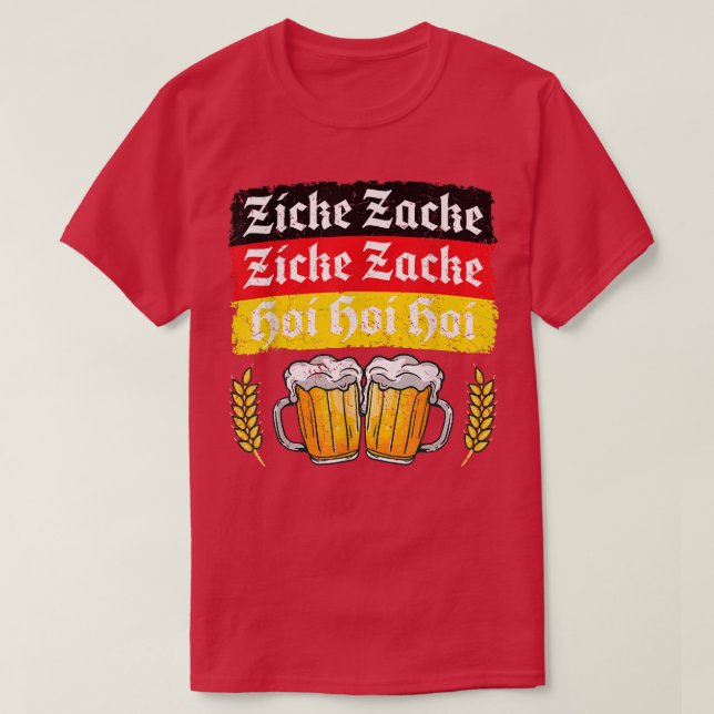 German Clothes American Oktoberfest Bekleidung Men T-Shirt (Design vorne)