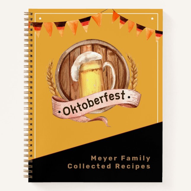 German Cuisine Recipe Journal Notizbuch (Vorderseite)