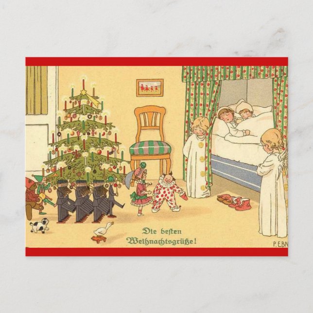 GERMAN DEUTSCH CHRISTMAS CARD FEIERTAGSPOSTKARTE (Vorderseite)