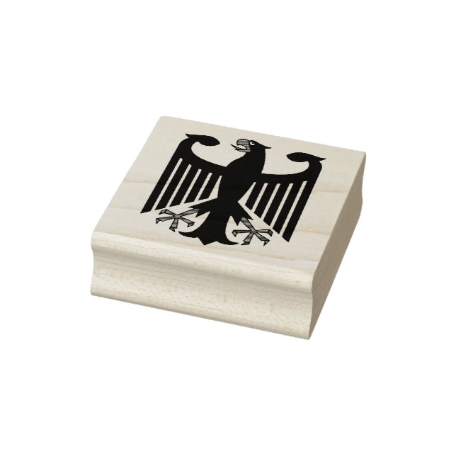 German/Deutschland Federation black eagle Gummistempel (Stempel)