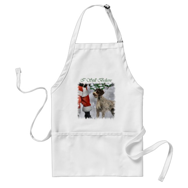 German Drahthaar Pointer Christmas Geschenke Schürze (Vorne)