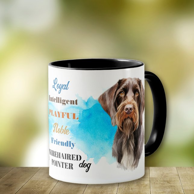 German Drahthaar Pointer Dog Loyal Friend Tasse (Von Creator hochgeladen)