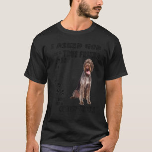 German Drahthaar Pointer Quote Mama Vater Print, D T-Shirt