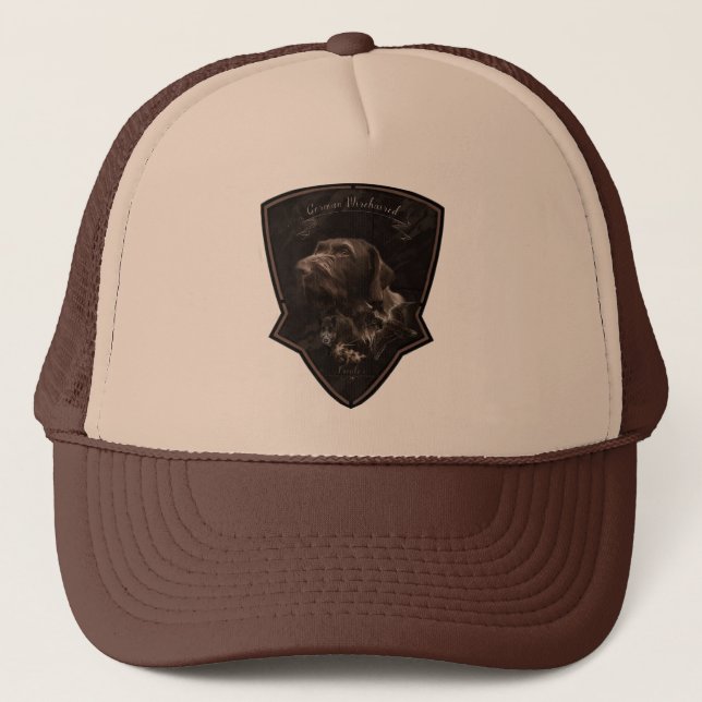 German Drahthaar Pointer Trucker Hat Truckerkappe (Vorderseite)