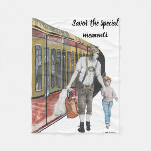 German Elf Berlin Shopping Fantasy Art Blanka Fleecedecke