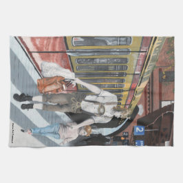 German Elf Family Trip Fantasy Art Kitchtuch Geschirrtuch