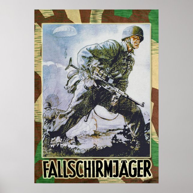German Fallschirmjaeger Poster (Vorne)
