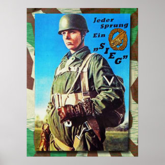 German Fallschirmjaeger Poster